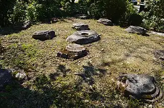 Foundation stones of the East Pagoda