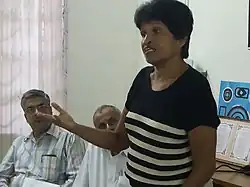 Pinto (right) in 2017