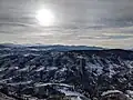 Top of Horsetooth Mountain facing West to the Rocky Mountains.