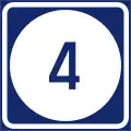 G-352 Number of motorway exit (one-digit)
