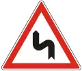 A-003 Dangerous curves, first to left