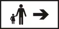 H-103 Direction of movement of pedestrians (right)