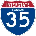 Interstate 35 marker