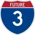 Future Interstate 3 marker