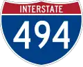 Interstate 494 marker