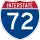 Interstate 72 marker