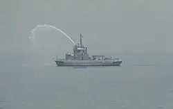 INS Gaj (A51) at sea.