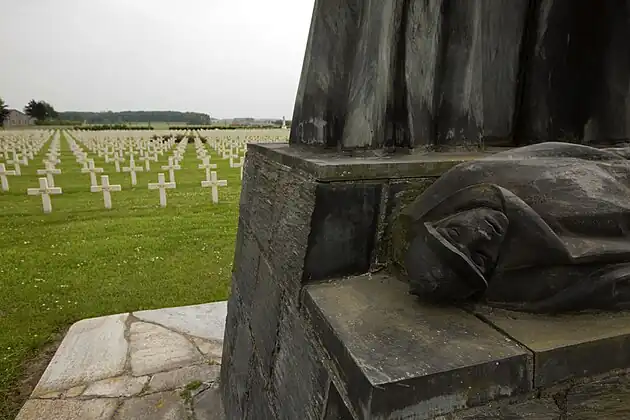 Fréour's sculpture in the Saint-Charles de Potyze French military cemetery.