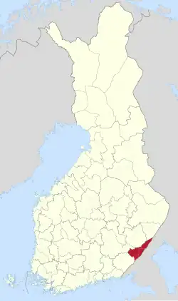 Location of Imatra sub-region