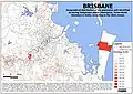 Geographical distribution of Brisbane's Indigenous Australian population.