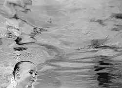 Water babies infant swimming lessons in State College, Pennsylvania, 1984
