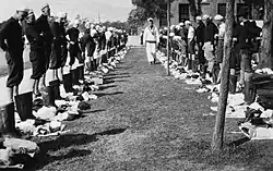 An inspection during World War I