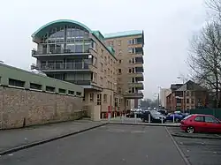 Modern apartments on the site of Queen Elizabeth Square