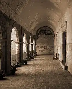 Interior view of Yuriria Convent.