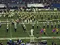 WMU band at half time.