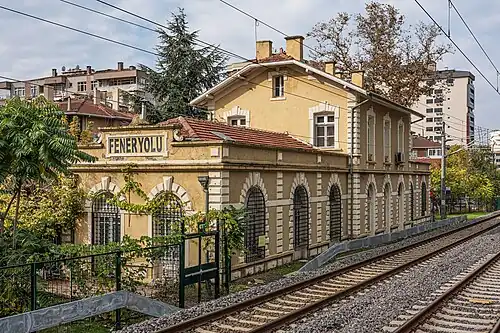 The out of use historical railway station