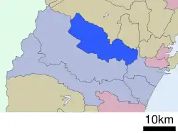 Location of Izumi-ku in Sendai