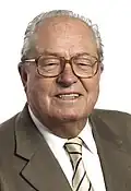 Jean-Marie Le Pen candidate of the National Front