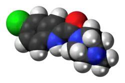 Ball-and-stick model of the JNJ-7777120 molecule