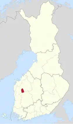 Location of Jalasjärvi in Finland