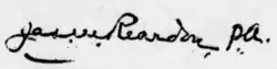 James Michael Reardon's signature