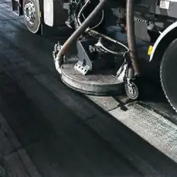 Smets Technology's Equipment removing rubber and increasing friction