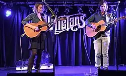 Joan Shelley performing with Nathan Salsburg in Whelan's, Dublin in 2017