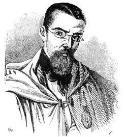 Engraving of Joaquín in 1848