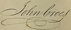 John Croes's signature