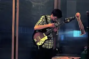 John Wood performing at Machine Project in Echo Park, Los Angeles, California.