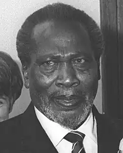 Jomo Kenyatta, President of Kenya (1964–1978).