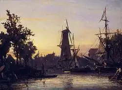 Jongkind Johan Berthold (1857): Binneshaven Rotterdam, private collection.