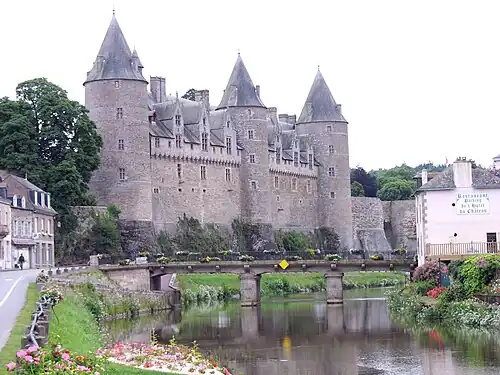 View of Josselin Castle from the River Oust