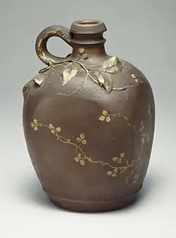Stoneware jug, 1882-1886