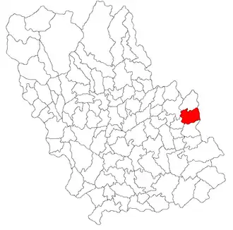 Location in Prahova County