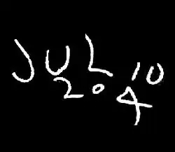 A representation of Julio 204's tag