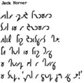 Junior Quikscript example passage from 'Little Jack Horner'