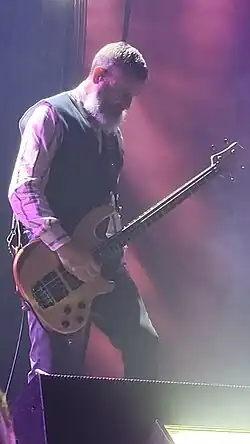 Chancellor performing with Tool in 2022