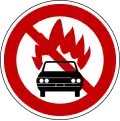 No vehicles carrying dangerous substances / explosives