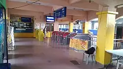 Ticket counter and faregates