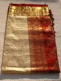 Handloom Kanchivaram silk sari.