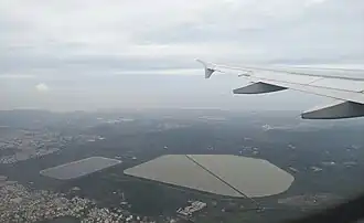 Aerial view of Kanithi Balancing Reservoir