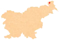 Location of the Municipality of Grad in Slovenia