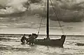 Fishermen in Karwia, before 1939