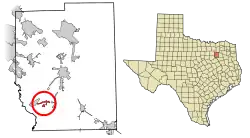 Location of Cottonwood in Kaufman County, Texas
