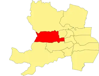 Location of the ward