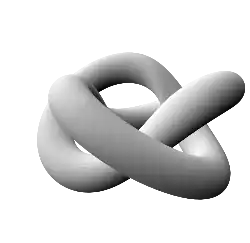 A Trefoil knot, drawn by Euler