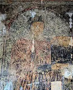 Fresco at Kobayr Monastery, painted in the 1270s. Chapel.[1][7]