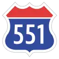 Expressway No.551 shield}}