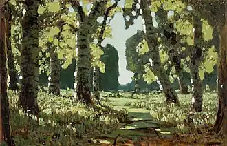 A Birch Grove, State Russian Museum, Inventory Zh-1110